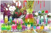 Colorful crystal soil