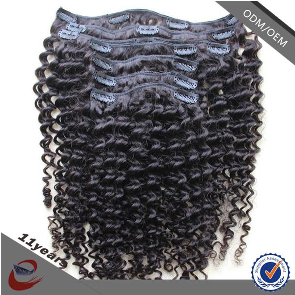 High Quality Guaranteed Afro Kinky Curly Clip in Hair Extensions for African American