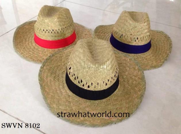 Factory Supply Vietnamese Straw Hat World SEVN 8102