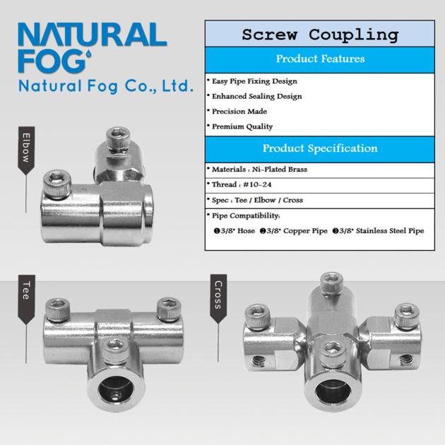Natural Fog Mist System Screw Fitting