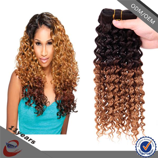 Factory Wholesale Indian 100% Human Hair Kinky Curly Ombre Braiding Hair