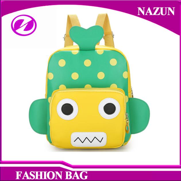 Fashion PU And Nylon Carton Kids