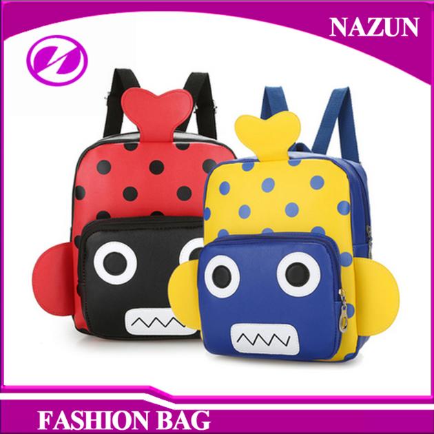 Fashion PU And Nylon Carton Kids