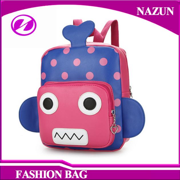 Fashion PU And Nylon Carton Kids