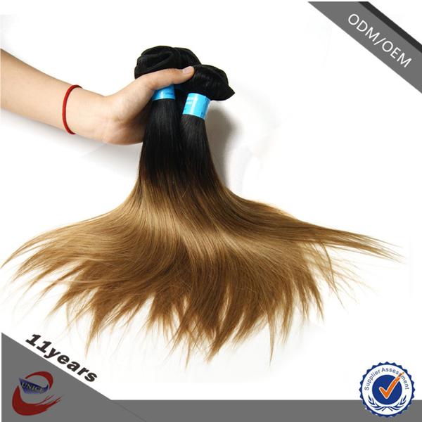 Straight Virgin Brazilian Hair Weft , Brazilian Human Hair Sew in Weave