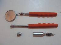 2PC Magnetic Pick-up Tool and Inspection Mirror Set