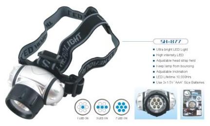 LED headlamp¡§7LEDs¡¨