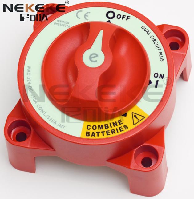 NEKEKE Hot Sale Dual Battery Selector Switch new style blue sea systems