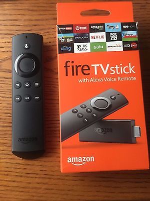Amazon TV Fire Stick 2nd Gen w Alexa Remote Kodi 17.1