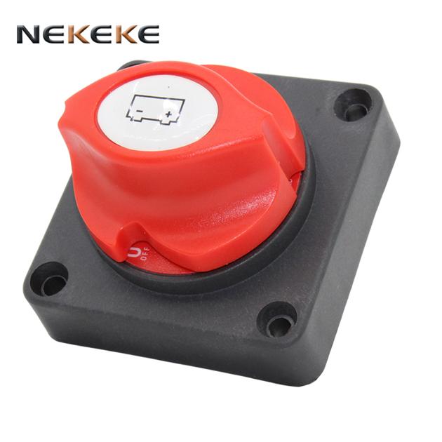 NEKEKE Marine Master Battery Switch Electrical Battery Selector Switch 2 on off battery relay switch