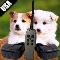 2 DOG Rechargeable Electronic Pet Dog Training Two Collar Remote