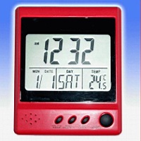 #	Multi-function LCD Table/Wall Clock with Thermometer ;MODEL:TEW-201P