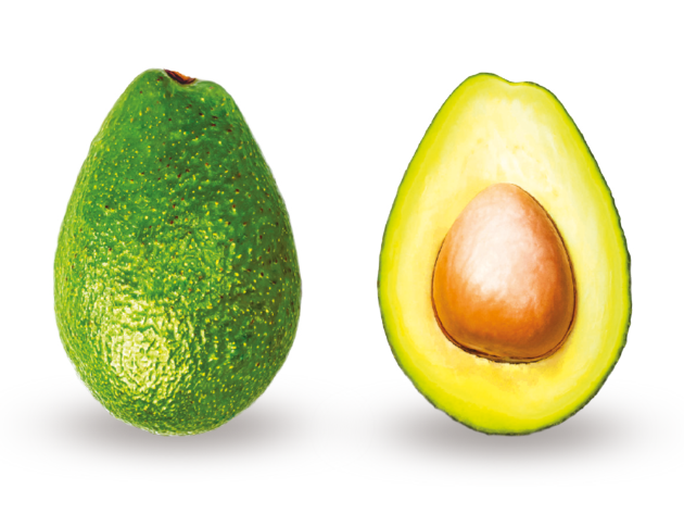 Fresh Avocado And Papaya Fruits