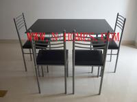 GLASS DINING SET-chair and table