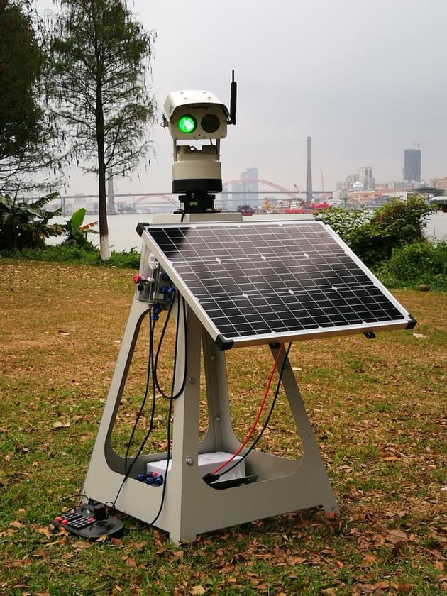 1000mW Automated Solar Powered Laser Bird Repeller with Wired Keyboard and Remote Control