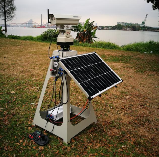 2000mW RGB Automated Solar Powered Laser Bird Repellent with white red green blue lasers for Airport