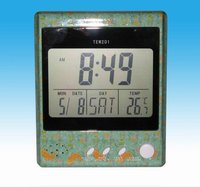 #	Multi-function LCD Table/Wall Clock with Thermometer MODEL:TEW-201