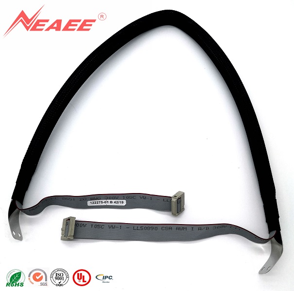 Medical device/transmission: 122275-01,Flat cable with 14P connector， PITCH 2.54mm & Steel plate