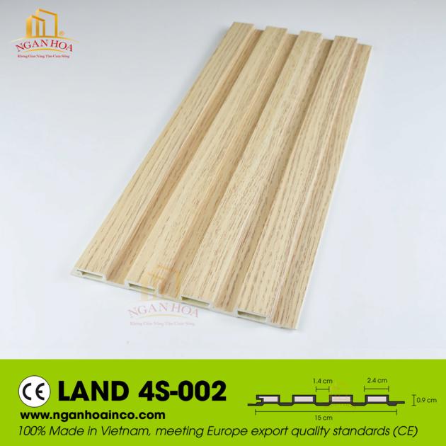 PVC Land 4S Plastic Wall Ceiling Cladding Panel SPC Wood Grain