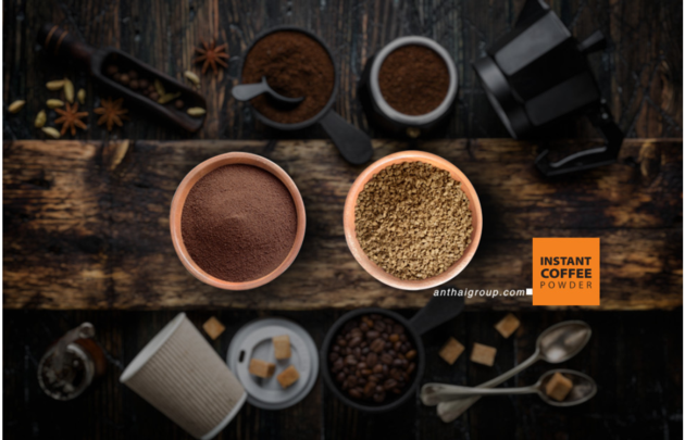INSTANT COFFEE SPRAY DRIED AND FREEZE