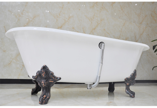 Double Ended Cast Iron Bathtub On