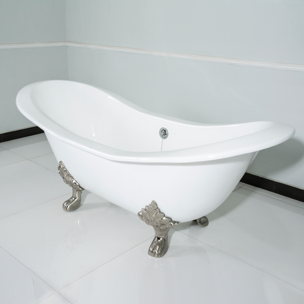 Double Headed Cast Iron Bathtub