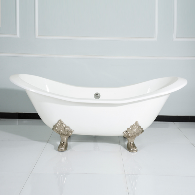 Double Headed Cast Iron Bathtub