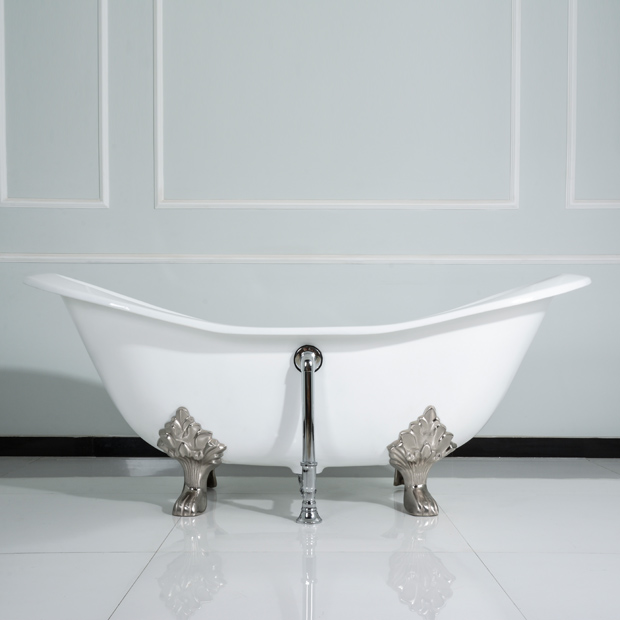 Double Headed Cast Iron Bathtub