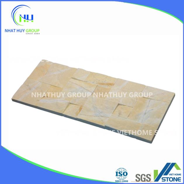 Vietnam Marble Split Yellow Mixed Sizes Wall Panel