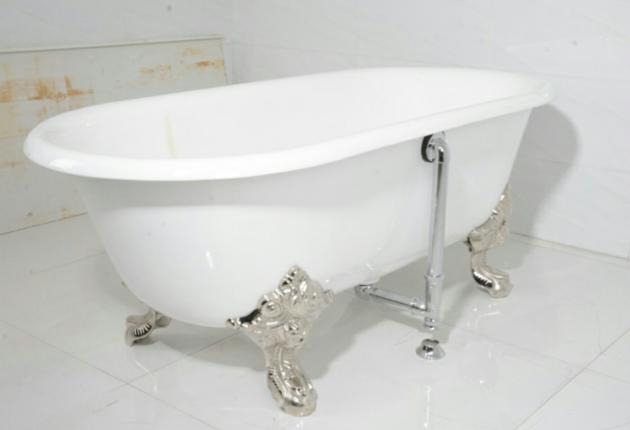 Double Ended Cast Iron Bathtub On