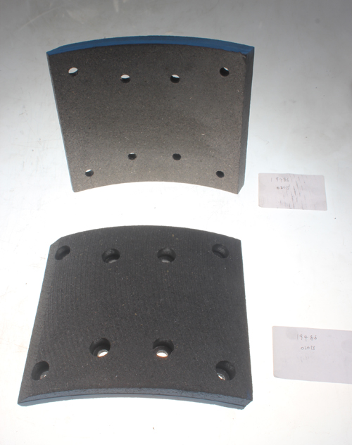 NAO heavy duty truck free asbestos brake lining 19487 Benz