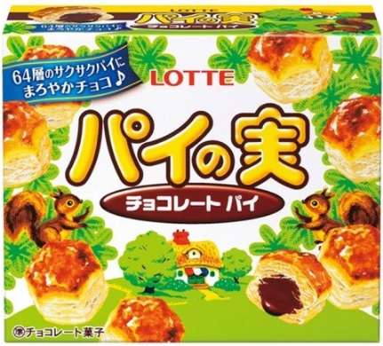 Lotte pie fruit chocolate 73g