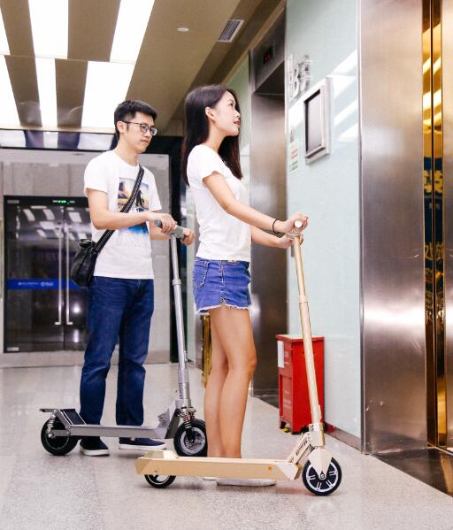 Gold waterproof adults off road electric scooter easy riding