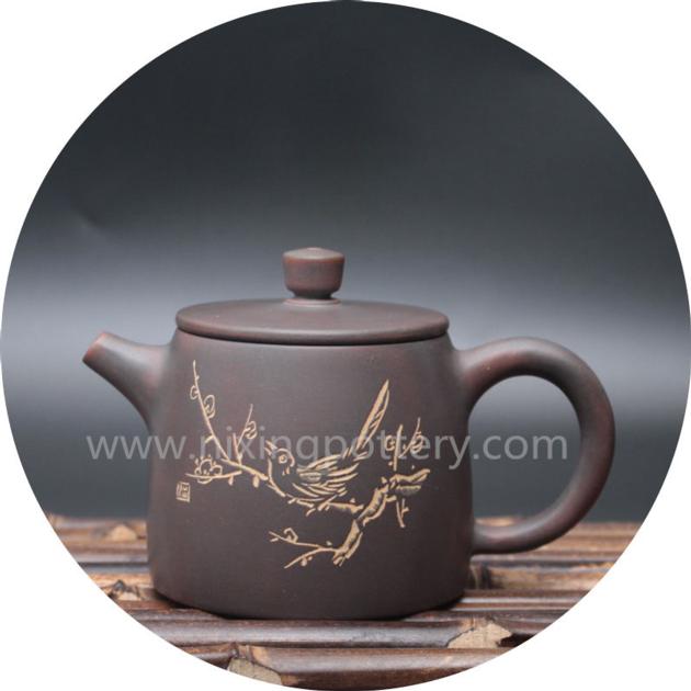 Chinese Vintage Qinzhou Nixing Ceramic Handmade Teapot Kung Fu Tea Pot 200ml