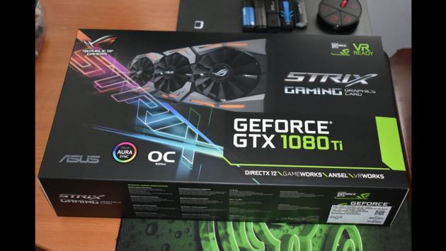 New GTX 1080 Ti 11GB Video Graphics C STRIX ROG GeForce Asus NVIDIA 1080 ti G ming 11GB