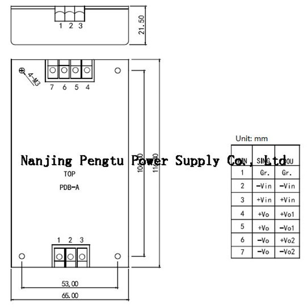 PDB A Series 30 100W DC