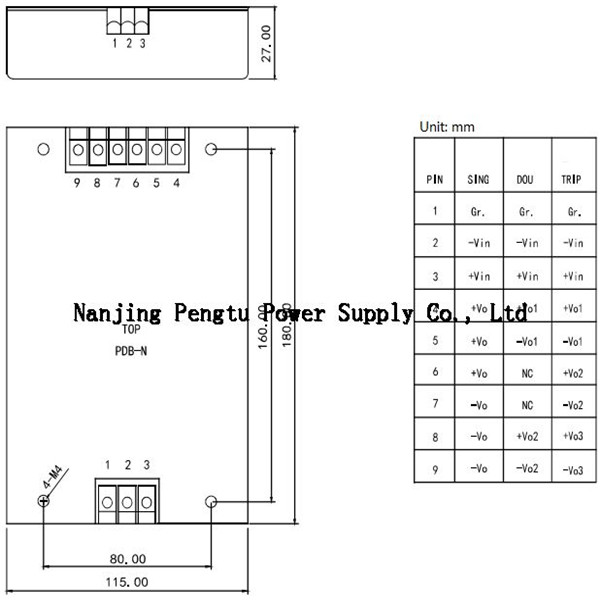 PDB N Series 100 350W DC