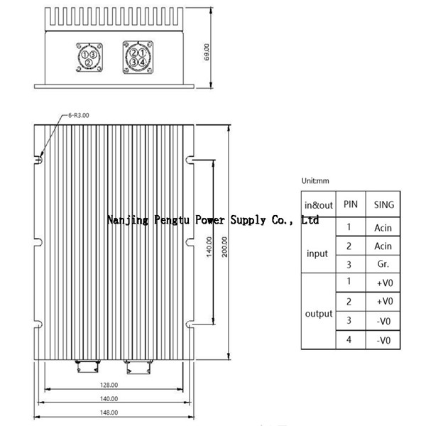 PAH B Series 400 500WAviation Connector