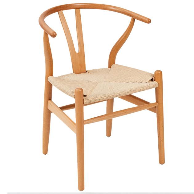 Ash wood wishbone chairs