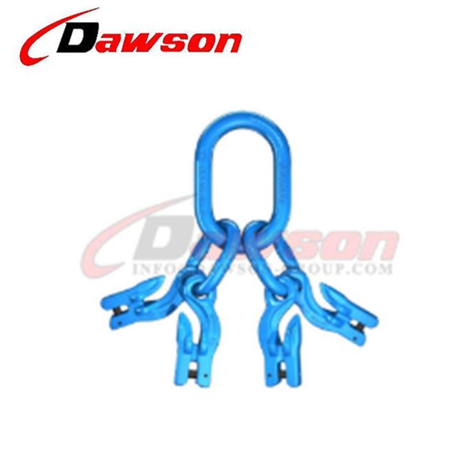 DS1068 G100 Master Link Assembly + G100 Eye Grab Hook with Clevis Attachment for Adjust Chain Length