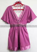 Ladies' V-Neck Rivet Dress