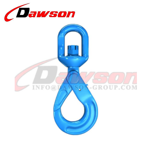 DS1007 G100 European Type Swivel Self-Locking Hook for Crane Lifting Chain Slings 