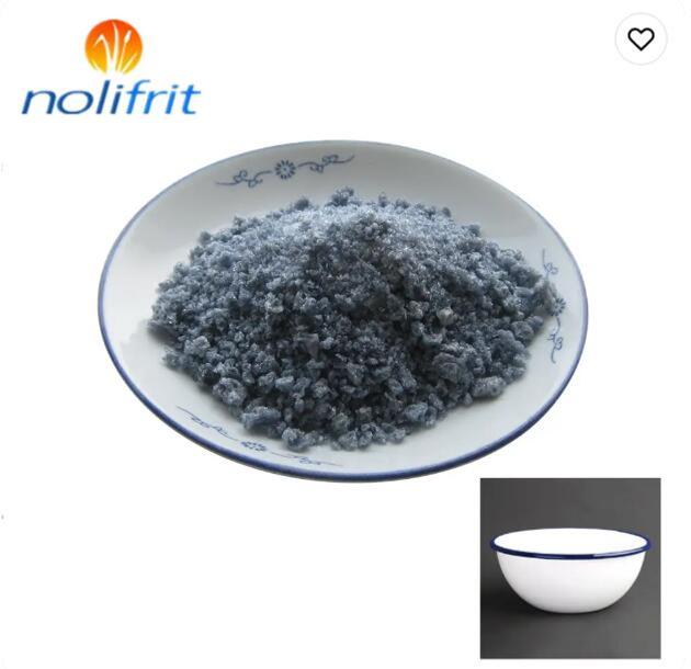 Powder enamel coating process cover coat enamel frit