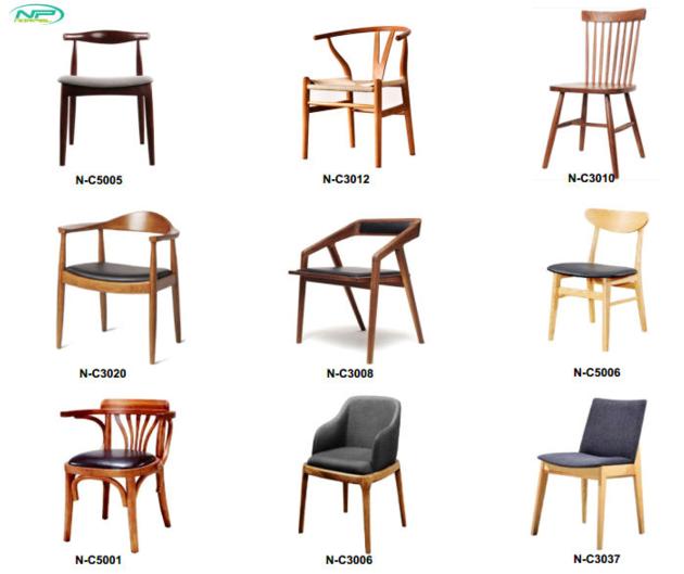 Norpel wooden dining chairs