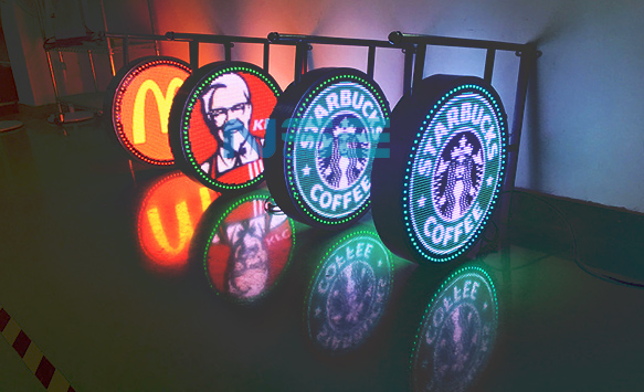 Outdoor Double Side Logo LED Sign