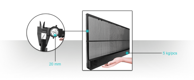 Transparent Car Rear Window LED Display