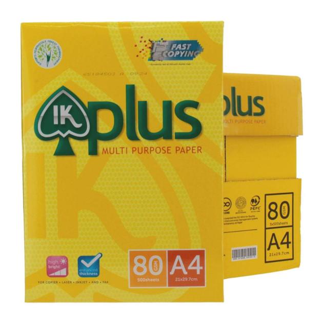 IK Plus Multi Purpose Copy Paper A4 80GSM