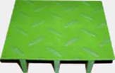 molded grating of fiberglass