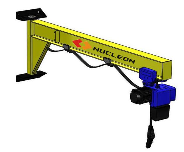 Nucleon Crane BB Wall Slewing JIb Crane 3 ton
