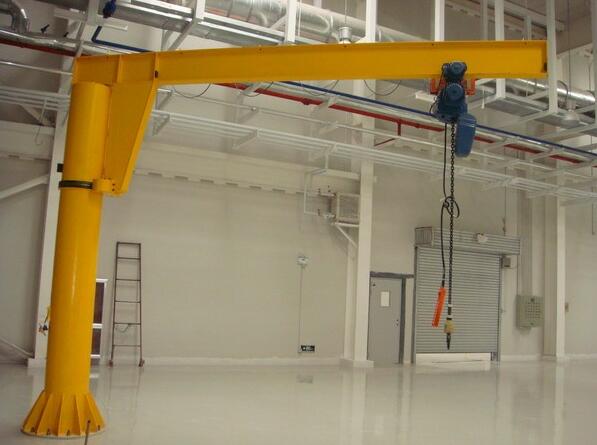 BZ model workshop used light duty pedestal jib crane with best drawing guide